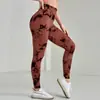 Calça Legging de Yoga Estampada Sem Costura Transfronteiriça para Mulheres, Cintura Alta, Controle de Barriga, Levanta Bumbum, Calça Fitness, Legging Esportiva Elástica, 3D Integrado