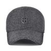 Nova Boina de Baseball para Meia-Idade e Idosos Masculina de Inverno com Proteção para Orelhas Quente Chapéu de Pato Lã à Prova de Frio Chapéu de Lã para Exterior
