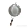 Colador de té con mango de cerámica, Malla filtrante de acero inoxidable 304, Accesorios para té, Herramienta para preparar té