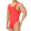 Chaleco Sexy de una Pieza sin Mangas para Hombre, Estilo Transpirable que Revela los Glúteos, No Necesita Quitarse, Ropa Interior Sexy Tentadora, Dropshipping Transfronterizo