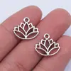 16x 14mm 0.6g multicolor Europeu e Americano mais vendido acessórios vintage Lótus Pingente de Lótus