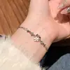 Pulseira Elegante de Alto Padrão com Design de Nicho Totalmente Cravejada para Mulheres 2025 Nova Pulseira Exquisita Levemente Luxuosa Estilo Ins Tendência Joias