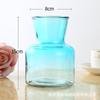 Vaso de Vidro Europeu Simples Criativo Colorido Transparente Hidropônico Flores Secas Vaso de Flores Decoração de Mesa para Sala de Estar