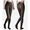 Medias finas falsas transfronterizas para mujer, talla extragrande, entrepierna de una sola pieza, forradas de vellón, engrosadas, cálidas, aspecto de piel, leggings con efecto de pierna desnuda
