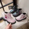 Botas Martin para Niñas con Forro de Felpa Otoño e Invierno Nuevas 2026 Botas de Princesa Elsa Botas de Cuero para Niños Botas Cortas para Bebé Suela Suave Antideslizante