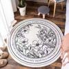Suministro del Fabricante Alfombra Redonda de Imitación Cachemir Decoración de Vestidor Alfombrilla Antideslizante para Suelo Sala de Estar Balcón Alfombra Redonda de Imitación Cachemir