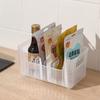 Caja de Almacenamiento para Condimentos Mostrador Botellas y Frascos de Condimentos Artefacto de Almacenamiento Partición Estante de Almacenamiento con Particiones para Bolsas de Condimentos Gabinete de Cocina