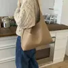 Bolso de axila retro de gran capacidad para mujer, nuevo bolso tote de moda coreana 2026, bolso de hombro versátil para el día a día