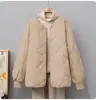 Chaqueta Ligera de Plumas para Mujer, Estilo Corto, Nuevo Modelo 2026, Chaqueta Fina de Patrón Diamante, Holgada y a la Moda, Abrigo Pequeño de Invierno