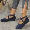 Zapatos de Cuña con Punta Aguda de Estilo Nuevo para Primavera 2025, Estilo Europeo y Americano, Comercio Exterior, Talla Grande, Mocasines Deportivos Casuales para Mujer