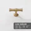 Alça de latão Novo estilo antigo chinês porta de armário guarda-roupa sapateira móveis estilo minimalista francês nogueira alça longa