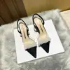 Sandalias cerradas para mujer para primavera y verano 2026, nuevos zapatos blancos de tacón alto con punta fina y diseño transparente estilo francés