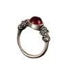 Anillo Pixiu de Moneda Antigua de Cobre para Mujer, Estilo Étnico, Diseño Creativo de Nicho, Anillo Abierto Ajustable de Moda y Versátil