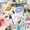 50 pegatinas de elementos para experimentos científicos, pegatinas de dibujos animados de científicos de física, química, biología y astronomía, materiales didácticos para estudiantes, pegatinas decorativas