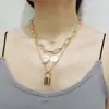 Joyería transfronteriza europea y americana personalidad retro collar de perlas barrocas cadena de clavícula collar de amor de múltiples capas para mujer