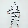 2025 Lançamento Novo Lote Misto Roupas para Casa Animal Desenho Animado Adulto Pijama de Flanela Série Vaca Roupa Externa