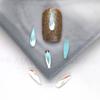 Wengenie mismo estilo Aurora Hielo transparente plano forma especial joya para uñas de diamante Red de diamantes popular punta del dedo Diamante mezclado venta al por mayor