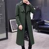 Jaqueta Trench Coat Masculina de Alta Qualidade para Primavera e Outono, Trench Coat Longo e Elegante Capa Masculina para Exterior, Disponível para Dropshipping