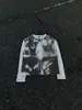 Camiseta Pulóver Gótico Oscuro de Invierno 2025 Moda Unisex High Street Estilo Harajuku Cuello Redondo Tendencia Ropa Y2K Europea y Americana