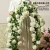 Novo Modelo 2025 Tiras de Flores de Trepadeira Artificial de Rosas para Arranjos Florais Decorativos em Pousadas, Áreas Cênicas e Shoppings