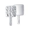 Espejo de Mano Avanzado Metal Agua Corrugado Espejo de Maquillaje de Mano Portátil Maquillaje Espejo Pequeño HD Mini Espejo Grande