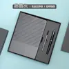 Conjunto de Caixa de Presente com Caderno A5 Transfronteiriço com Logotipo Personalizado, Caderno de Negócios em Sarja, Caixa de Presente com Caneca Térmica para Escolas e Empresas