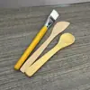 Tigela de bambu personalizada para uso doméstico, utensílio de mesa infantil, tigela para bebê, tigela de bambu e madeira para adultos, tigela em formato de máscara com logotipo.