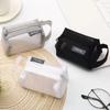 Monedero de malla cuadrada tridimensional de nailon simple, gran capacidad, llavero, tarjetero, monedero, bolsa de almacenamiento transparente