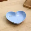 Plato Popular Lindo en Forma de Corazón de Amazon, Plato para Frutas, Plato para Ensalada, Tres Tamaños, Vajilla Doméstica Resistente a Roturas, Plato para Dulces
