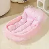 Nido para Gatos para Todas las Estaciones, Nido para Perros Antiadherente para Mascotas Pequeñas, Perros Pequeños, Lavable Oso de Peluche Bichón, Ligero, Suave y Ceroso Gato