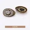 Tampinha de Unha Ponto Diamante Metal Pequeno Estilo Chanel Roupa Casaco Trench Coat Suéter Malha Botões Sensação de Luxo