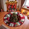Tapete Redondo Decorativo de Natal Transfronteiriço para Sala de Estar, Tapete de Veludo Cristal Resistente à Sujeira e Lavável, Tapete de Quarto de Dormir para Cabeceira