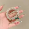 Ligas para el Cabello de Cable de Teléfono de Alta Calidad, Cuerdas para el Cabello de Lunares de Alta Elasticidad, Accesorios para el Cabello de Verano para Mujeres, Plástico Duradero sin Marcas Color Menta