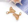 Serie Océano Dorado Cobre Chapado en Oro de 18k Joyería Colgante Hecho a Mano Estrella de Mar Tortuga Caballito de Mar Accesorios para Collar