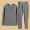 Ropa interior térmica para hombre de terciopelo alemán de doble cara con autocalentamiento para otoño e invierno, traje para hombre, pantalones de otoño acolchados con forro polar, 1/2 pieza