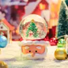Nuevo producto transfronterizo: Adorno de bola de cristal de Papá Noel para decoración de dormitorio, luz pequeña que realza el ambiente, regalo navideño festivo