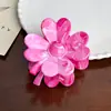 Estilo Coreano Estilo Ins Cor de Gelatina Transparente Flor Presilha Estilo Fresco Adorno de Cabeça para Feriado Presilha Lateral Grampo de Cabelo Superior