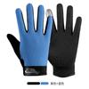 Guantes de montar de dedos completos para primavera y verano, finos, para deportes al aire libre, montañismo, transpirables, antideslizantes, con pantalla táctil, dedos largos, para conducción y ciclismo transfronterizos