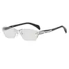 Nuevas Gafas Presbiópicas Sin Marco Que Cambian de Color Gafas HD Antiazules Gafas Presbiópicas Retro para Hombre Gafas Explosión de Moda