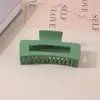 Pinza para el Cabello Mate Transfronteriza Tipo Pinza de Tiburón con Acabado de Alta Gama, Pinza de Garra Rectangular Simple de 13 cm, Tamaño Grande para Cabello Grueso, Accesorio para el Cabello para Mujer