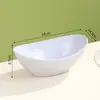Tazón de Plástico para Comida Creativo Tazón Yuanbao Tazón para Ensalada Fruta Tazón para Dumplings Wontons Hogareño Gran Capacidad Tazón para Ramen Tazón para Fideos