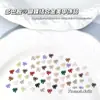 Dopamina Mini Mariposa Aleación Accesorios para Uñas Arte Girly Corazón Vitalidad Crema Hueco Colorido Lazo Decoraciones