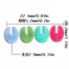 Cuentas Ovaladas Acrílicas Coloridas Europeas y Americanas Transfronterizas de 28X22 Agujero 2.9mm a Granel Kit de Materiales para Pulsera Colgante DIY
