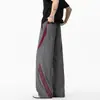 Calça Reta Patchwork Branca de Secagem Rápida Elástica para Transição Verão-Outono 2026 M-5XL HK26901-Especial P29