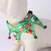 Cachecol triangular de Natal para animais de estimação, tecido macio com design de sino, cachecol para gato e cachorro, acessório de foto festivo, acessório de fantasia para animais de estimação