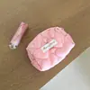 Nova Bolsa Simples Acolchoada de Bolinhas para Batom de Mão Bolsa de Cosméticos Bolsa Pequena de Armazenamento Porta-Moedas Mini Bolsa de Mão Portátil