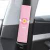 Suministros para coche caricatura funda para cinturón de seguridad cubierta protectora para hombro de seguridad alargada para hombres y mujeres lindo traje de decoración de coche Decoración interior