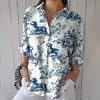 Camisa de Manga Tres Cuartos para Mujer Moda Europea y Americana Impresión Digital 3D Venta Caliente Suministro del Fabricante Moda Casual Multicolor