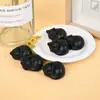 Obsidiana Natural Personalizada Gato Durmiendo Tallado Piedra Cruda de Cristal Transfronteriza Etiqueta de Mineral Decoración de Escritorio para el Hogar Animación