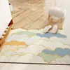Alfombra de Piso Anillo de Seda Moderna Simple Resistente a la Suciedad para Puerta Raspa-Lodo de Entrada Antideslizante Felpudo Cortable Alfombra de Piso para Entrada